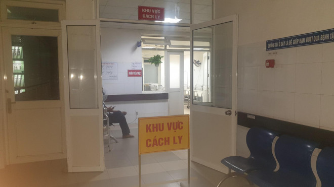 Khu vực điều trị cách ly cho bệnh nhân tại Bệnh viện Đà Nẵng