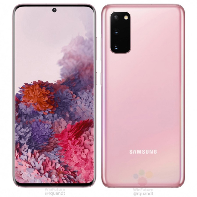 Galaxy S20 lộ diện thêm màu hồng nữ tính mới - 1