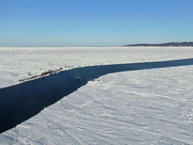 Phi thường - kỳ quặc - 536 ngư dân Nga mắc kẹt trên tảng băng trôi khổng lồ