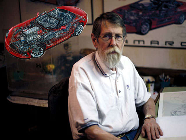 Tin tức ô tô - Ngắm 10 bản vẽ chi tiết toàn bộ các mẫu xe huyền thoại từ trong ra ngoài