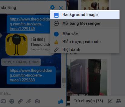 Hướng dẫn cài hình nền cho Facebook Messenger trên máy tính - 1