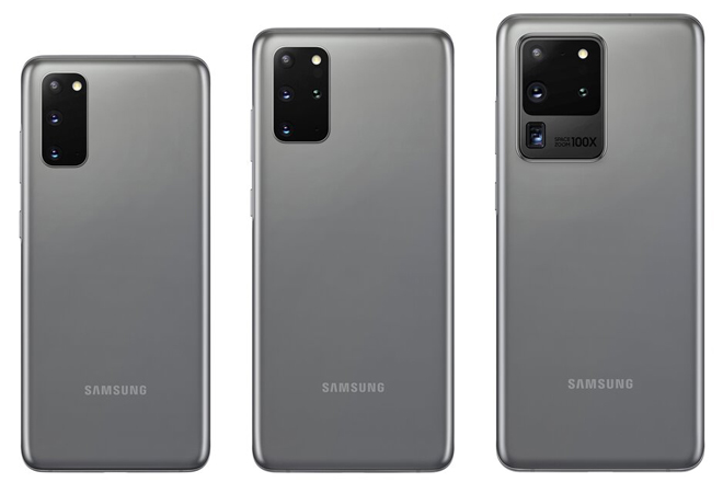 Galaxy S20, Galaxy S20+ và Galaxy S20 Ultra.