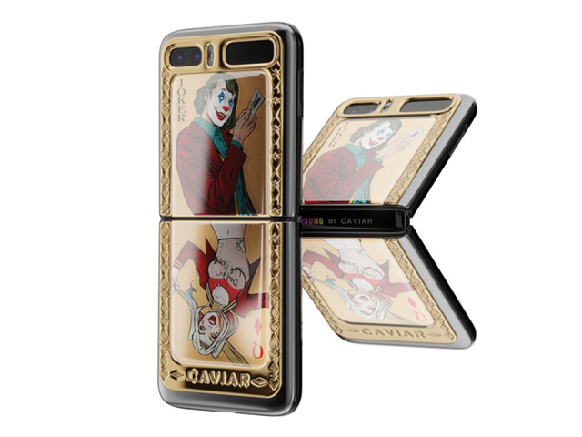 Ngắm Galaxy Z Flip phiên bản Jocker/ Harley Quinn siêu ma quái từ Caviar