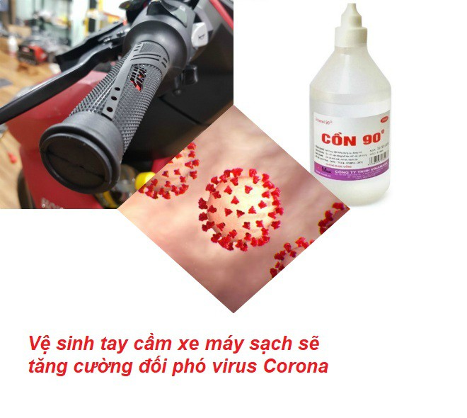 Tay nắm xe máy - nơi có nguy cơ lây lan virus Corona và cách vệ sinh - 1