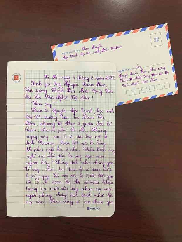 Nội dung thư bé gái lớp 4 gửi Thủ tướng xin góp hơn 3 triệu tiền mừng tuổi mua khẩu trang chống dịch - 2