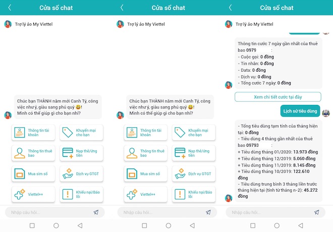 Nhà mạng dùng chatbox thay thế nhân viên CSKH trên ứng dụng di động - 2