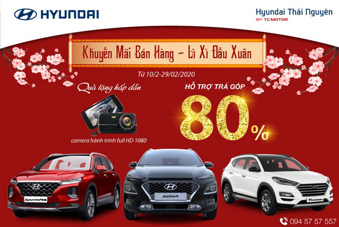 Hyundai Thái Nguyên khuyến mãi bán hàng – lì xì đầu xuân - 1