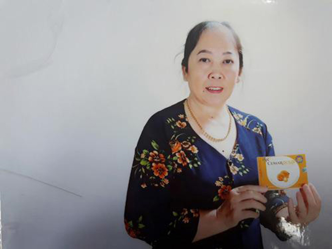 Bà Vũ Thị Bột tin tưởng và sử dụng sản phẩm CumarGold từ năm 2015