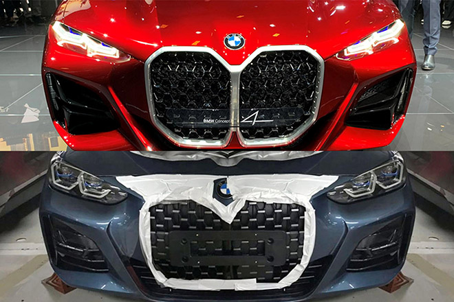 BMW 4 Series coupe lộ diện với lưới tản nhiệt khổng lồ - 2