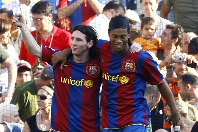 Ronaldinho đã giúp Messi vươn tầm siêu sao