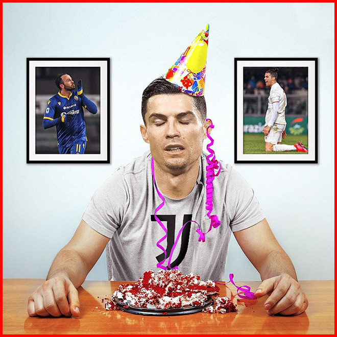 Juventus thua trận ngay trong dịp nhật tuổi 35 của Ronaldo.