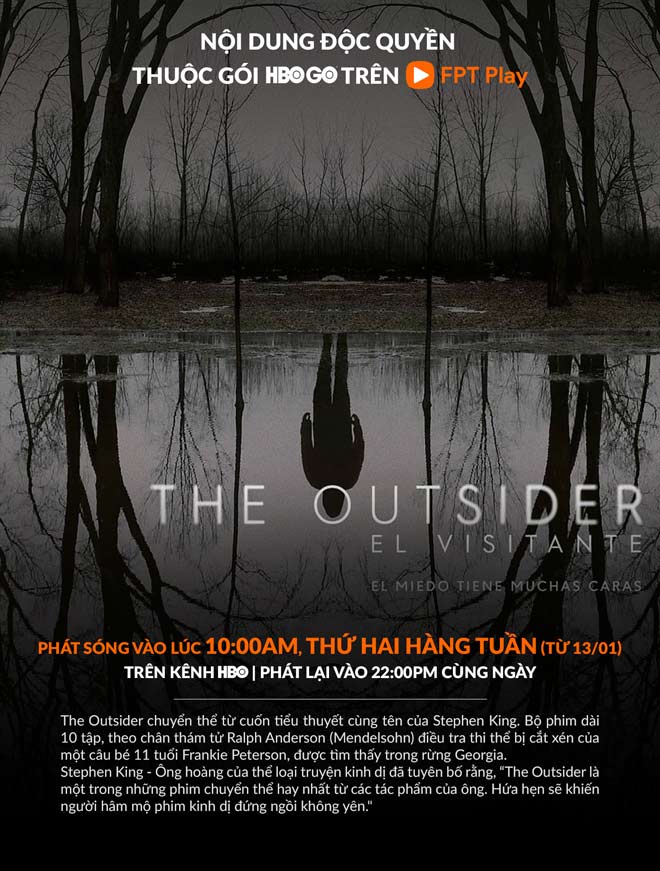 Tiểu thuyết “The Outsider” của Stephen King được chuyển thể thành serie chiếu trên HBO GO - 1