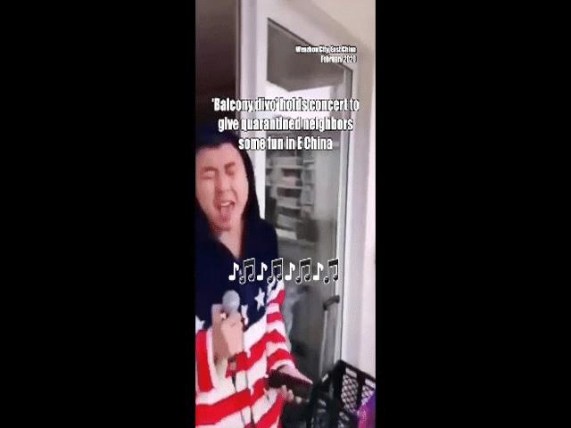 Phi thường - kỳ quặc - Khu dân cư bị cách ly vì virus nCoV, thanh niên "mở liveshow" phục vụ