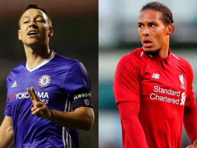 Terry và Van Dijk là thủ lĩnh trong các hàng thủ của Chelsea và Liverpool