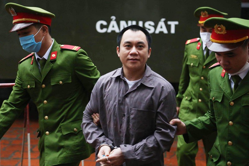 Tài xế container Lê Ngọc Hoàng tại tòa. Ảnh: TP