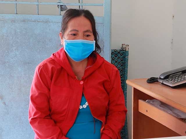 Trần Thanh Tuyền tại cơ quan công an