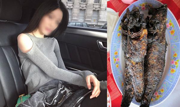 Cô gái bị mẹ bạn trai chê trách vì làm cháy nồi cá - Ảnh: Minh họa