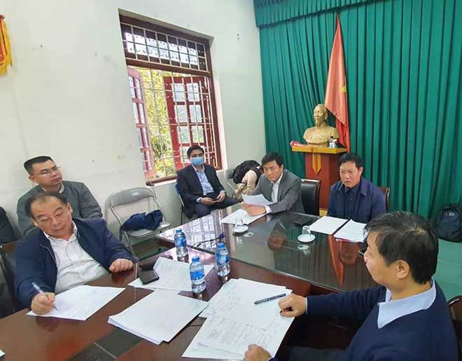 Đoàn công tác của Bộ Y tế kiểm tra công tác phòng chống dịch bệnh tại huyện Bình Xuyên