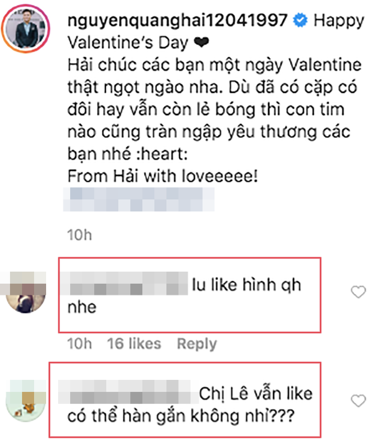 Động thái lạ của Nhật Lê, Quang Hải đúng đêm ngày Valentine - 2