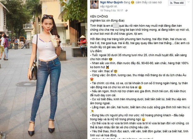 Nữ MC đăng tuyển chồng "có nhà, có ô tô" trên Facebook lại khiến dân mạng "dậy sóng" - 2