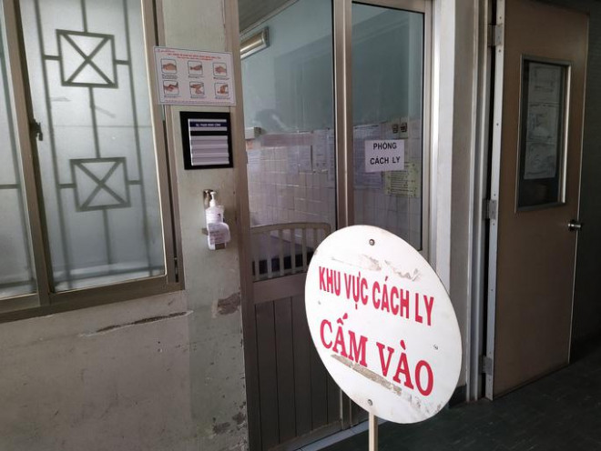 Khu vực cách ly ở một bệnh viện thuộc TPHCM