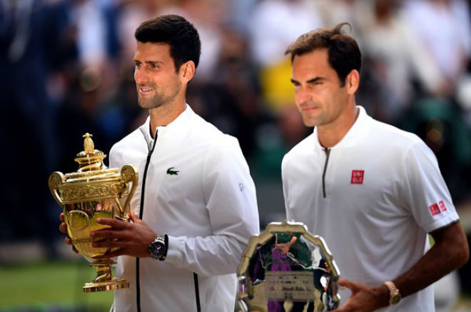 Djokovic gieo sầu tê tái cho Federer ở trận chung kết đơn nam Wimbledon năm 2019