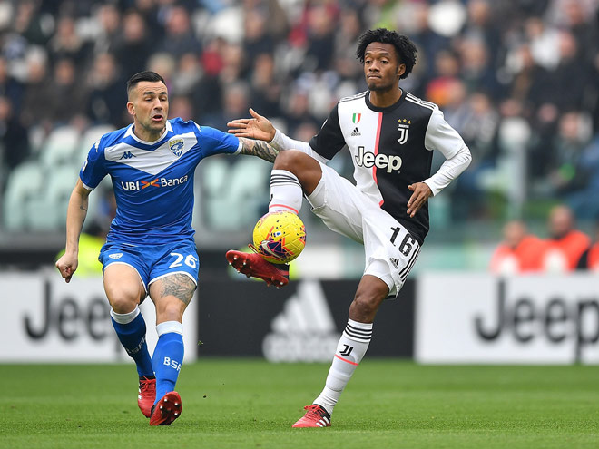 Juventus tấn công nhiều nhưng bế tắc trước Brescia
