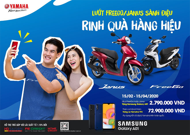 Cơ hội mua xe nhận điện thoại miễn phí từ chương trình “Lướt FreeGo/Janus sành điệu, rinh quà hàng hiệu”