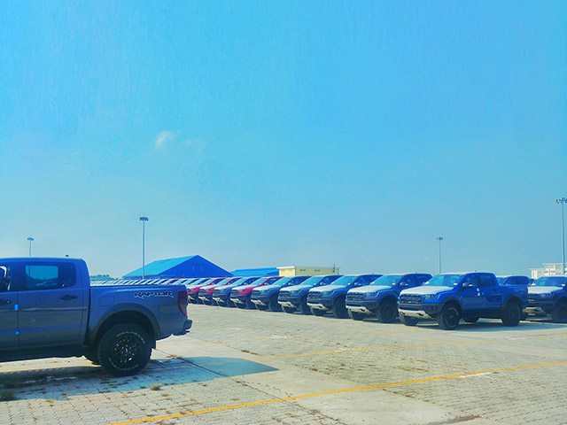 Hình ảnh lô xe Ford Ranger Raptor 2020 đầu tiên về Việt Nam