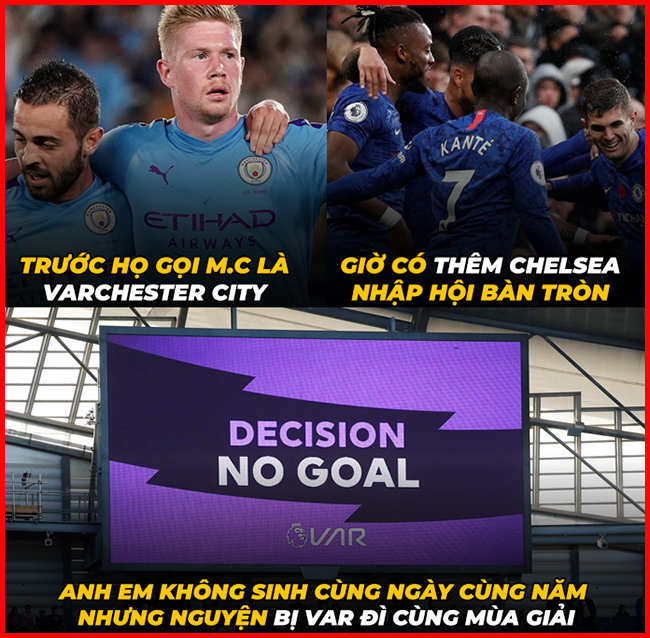Man City đã có Chelsea "nhập hội" bị VAR ngoảnh mặt.