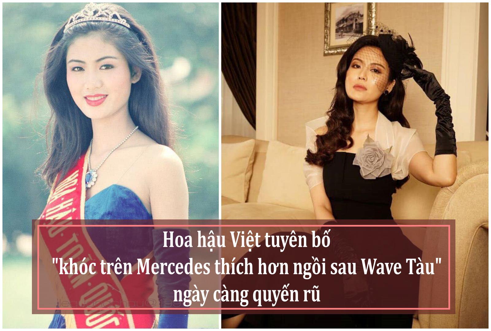 Hoa hậu Việt &#34;khóc trên Mercedes thích hơn ngồi sau Wave Tàu&#34; khiến ai cũng ngỡ ngàng - 1