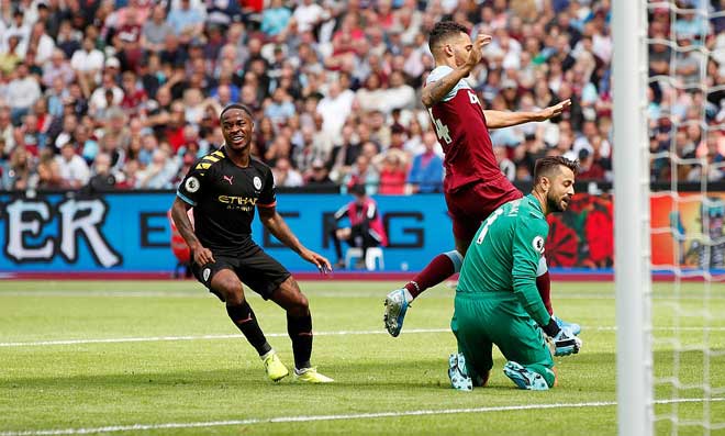 Man City vùi dập West Ham ở trận lượt đi mùa này