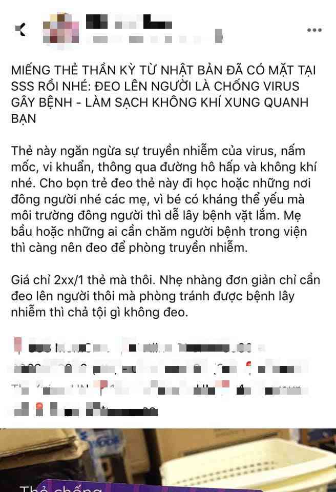 Sự thật về tấm thẻ đánh bay virus, phòng được dịch Covid-19 - 3