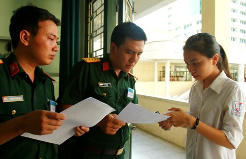 Thí sinh chỉ được đăng ký một nguyện vọng 1 (nguyện vọng cao nhất) vào một trường trong Quân đội ngay từ khi làm hồ sơ sơ tuyển. (Ảnh minh họa).