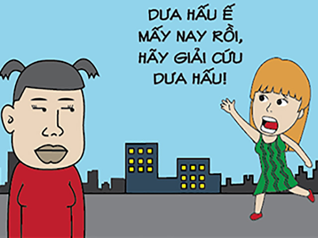 Tranh vui - Sao giải cứu thanh long, tôm hùm mà "người ế" lại không giải cứu?