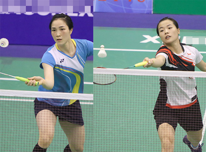 Vũ Thị Trang (trái) và Nguyễn Thùy Linh đang cạnh tranh gắt gao tấm vé dự Olympic 2020
