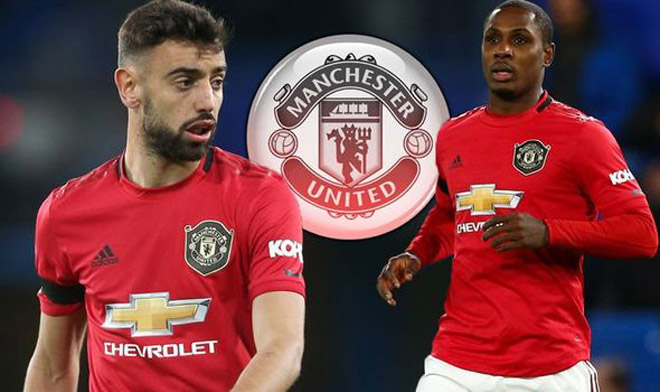 Hai tân binh của MU trong kỳ chuyển nhượng mùa đông là Bruno Fernandes và Odion Ighalo