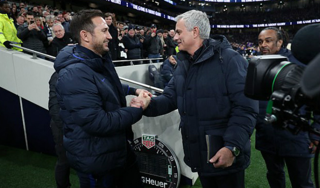 Trò Lampard từng hạ thầy Mourinho ở giai đoạn lượt đi