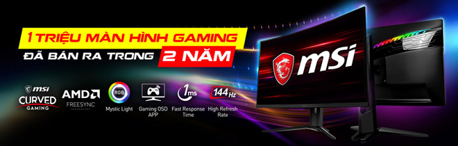 MSI trở thành thương hiệu màn hình gaming phát triển nhanh nhất thế giới