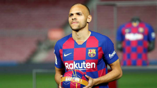 Barca chiêu mộ Braithwaite nhằm thay thế Suarez và Dembele đang chấn thương nặng