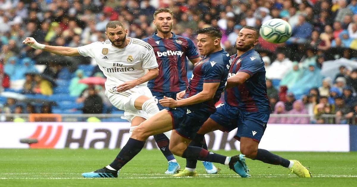 Trực tiếp bóng đá Levante – Real Madrid: Tam tấu Benzema - Hazard - Isco xuất phát