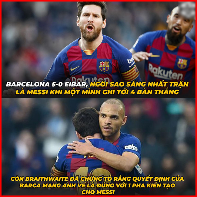 Messi tỏa sáng trong ngày tân binh Barca ra mắt ấn tượng.