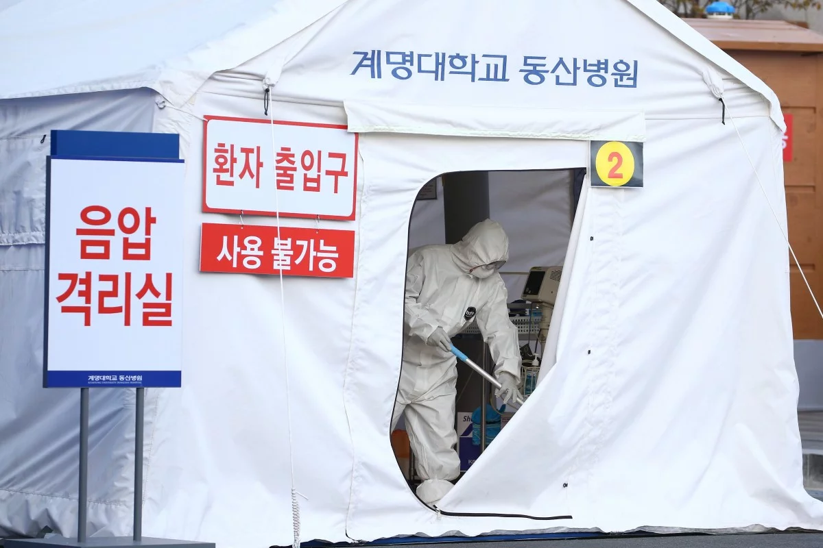 Một phòng cách ly bệnh nhân nhiễm virus Corona tại Daegu, Hàn Quốc (ảnh: SCMP)