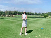 Làm đẹp - Hot girl Nhã Tiên, Ngọc Duyên chơi golf để giữ dáng