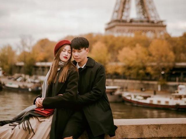 Bạn trẻ - Cuộc sống - Cầu thủ Văn Dũng sang tận trời Âu chụp ảnh kỷ niệm 8 năm yêu nhau với bạn gái