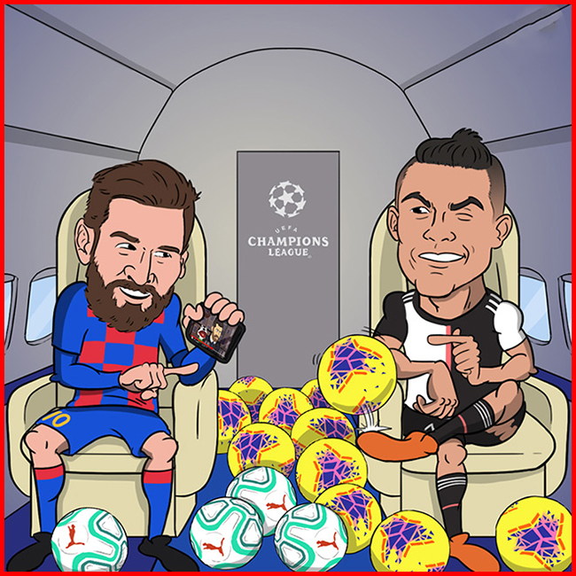Messi và Ronaldo cân bằng số bàn thắng ghi là được ở cấp độ&nbsp;câu lạc bộ.