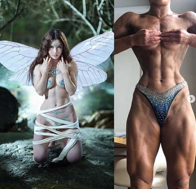 Viên Hợp Vinh bình luận về hình ảnh:&#34; Đôi chân của tôi đã thay đổi theo thời gian&#34;. Trong quá khứ cô từng có vẻ đẹp yếu liễu đào tơ.