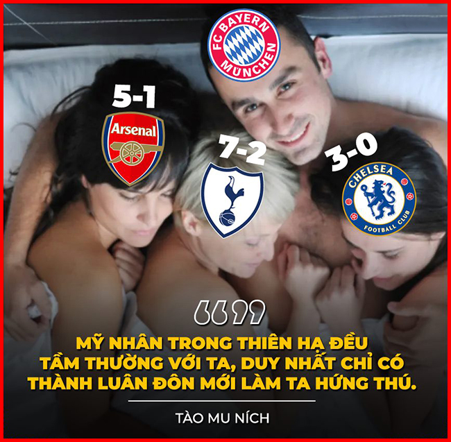 Các đội bóng thành London là "miếng mồi" quen thuộc của Bayern Munich.