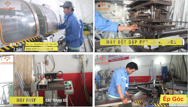 Quy trình sản xuất cửa nhôm xingfa chính hãng tại Á Châu Door