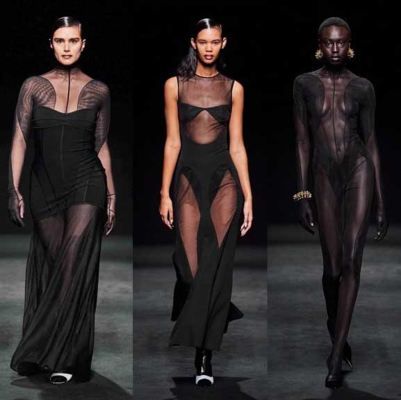 Bella Hadid trong thiết kế ảo giác ở show Thierry Mugler - 7